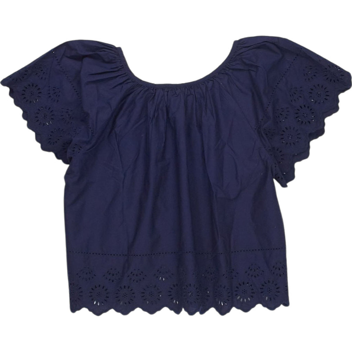 GAP Navy Broderie Anglaise Top S