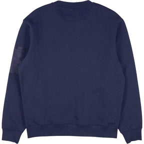 Lyle & Scott Navy Blue Quilted Sweatshirt