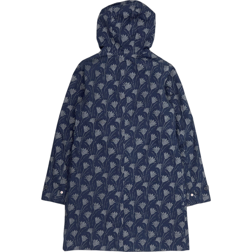 Seasalt Cornwall Blue Patterned Rain Coat