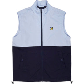 Lyle & Scott Blue Colour Block Shell Gilet