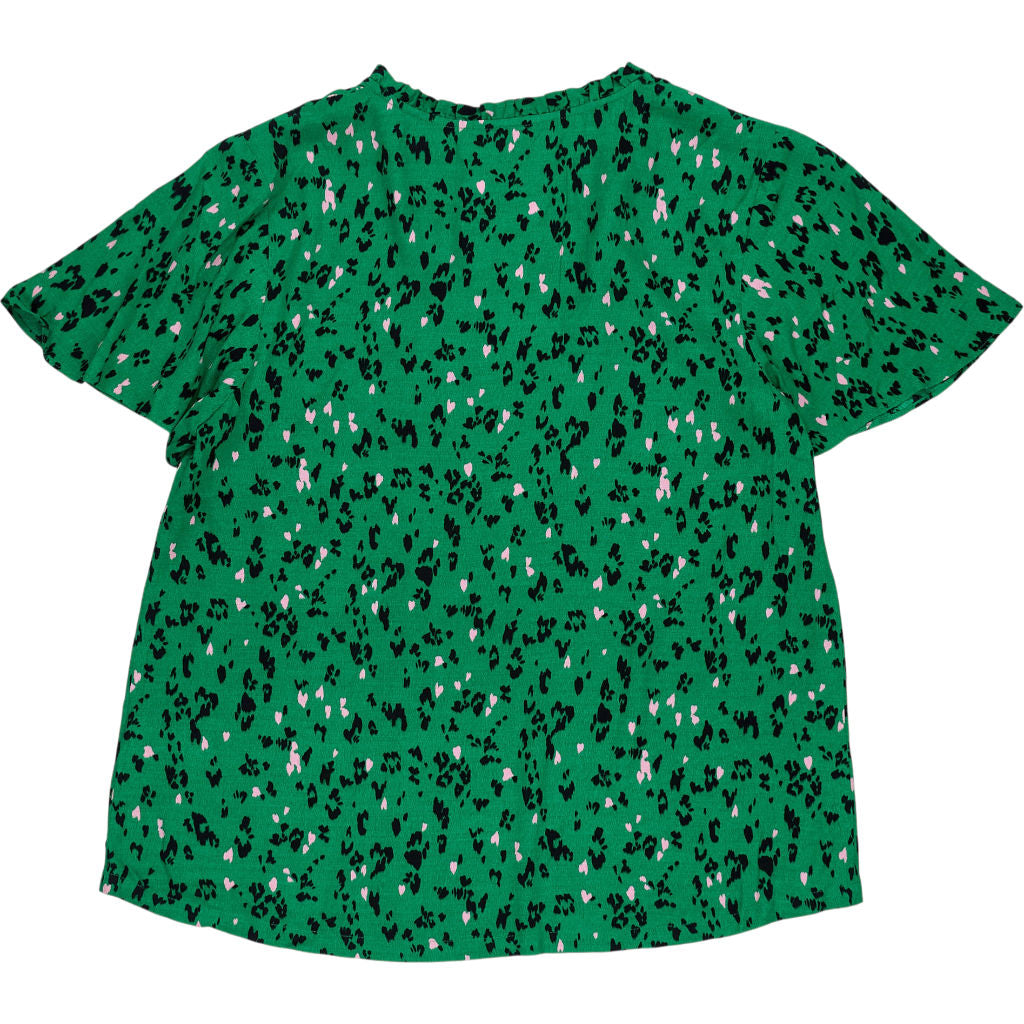 Hush Green Leopard Hearts Phoebe Top