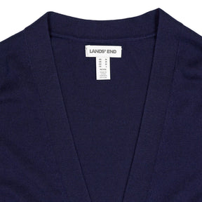 Lands' End Navy Cardigan Petite