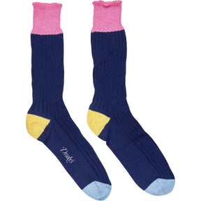 Drakes Multicolour Cotton Socks
