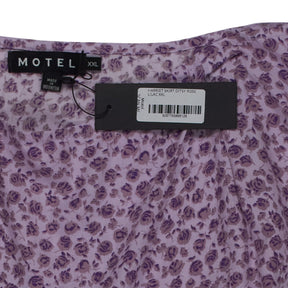 Motel Lilac Ditsy Rose Harriet Skirt