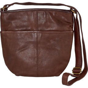 FatFace Brown Leather Shoulder Bag