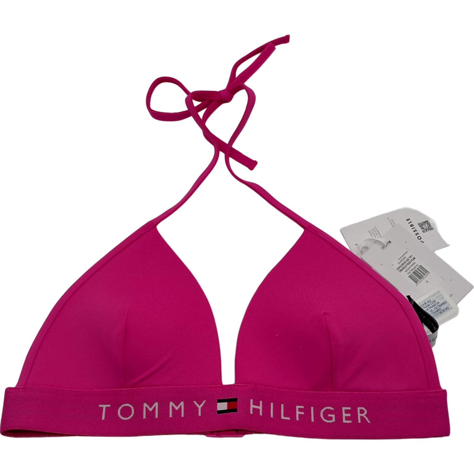 Tommy Hilfiger Pink Triangle Bikini Top