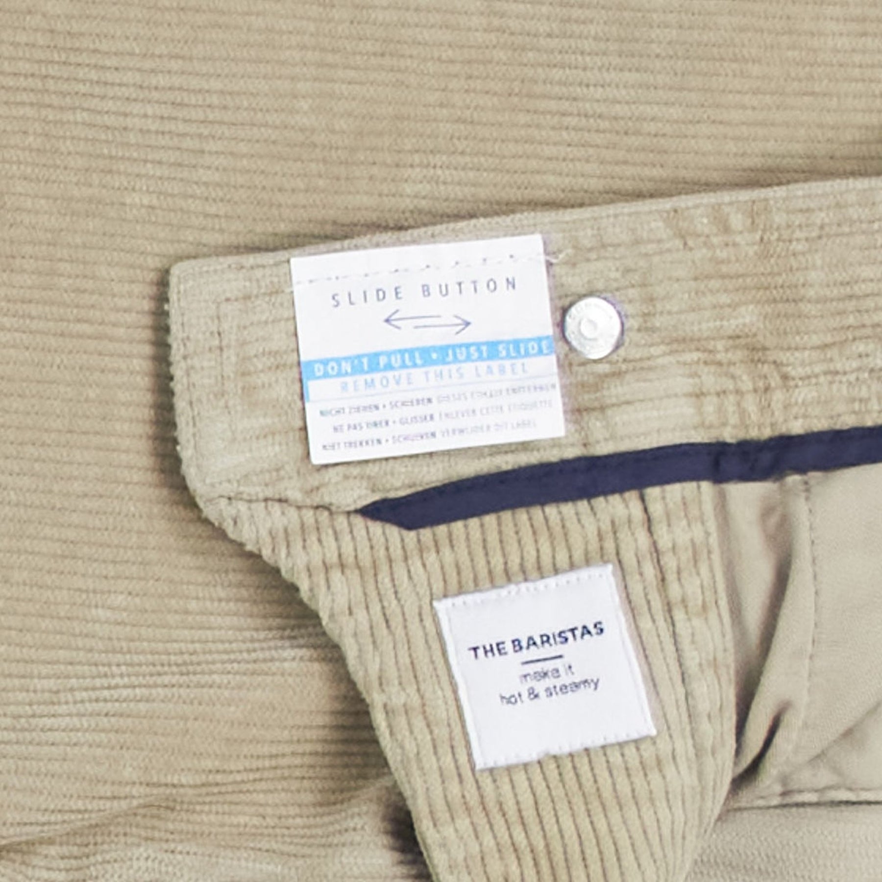 Mr Marvis Beige Corduroy Trousers