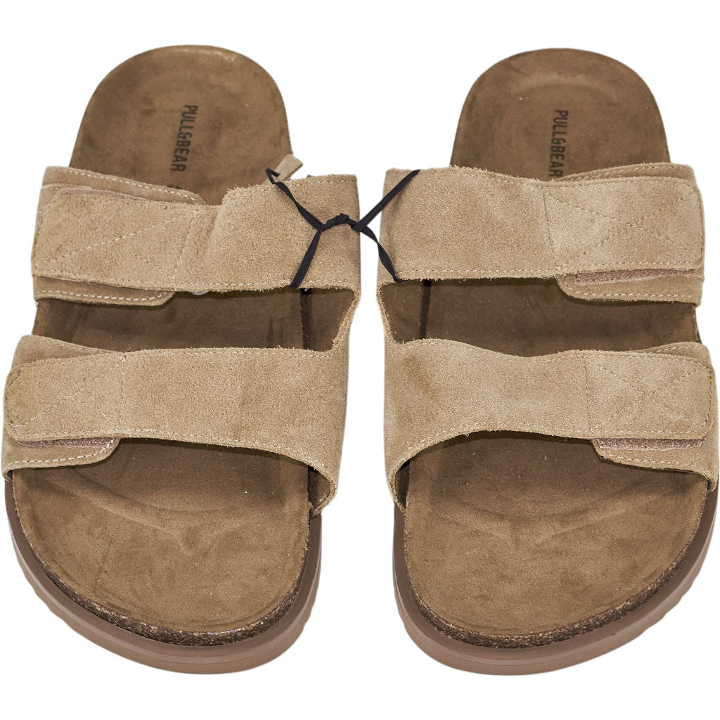 Pull & Bear Beige Suede Sandals