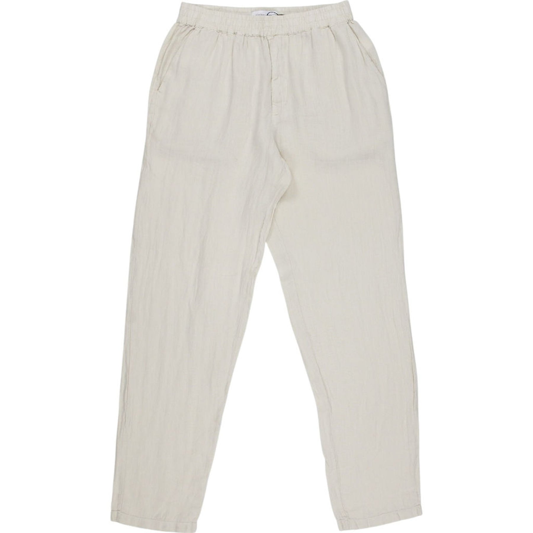 Hamilton + Hare Cream Linen Trousers