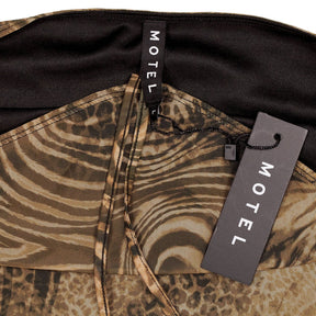 Motel Brown Cheetah Maliga Dress Strappy