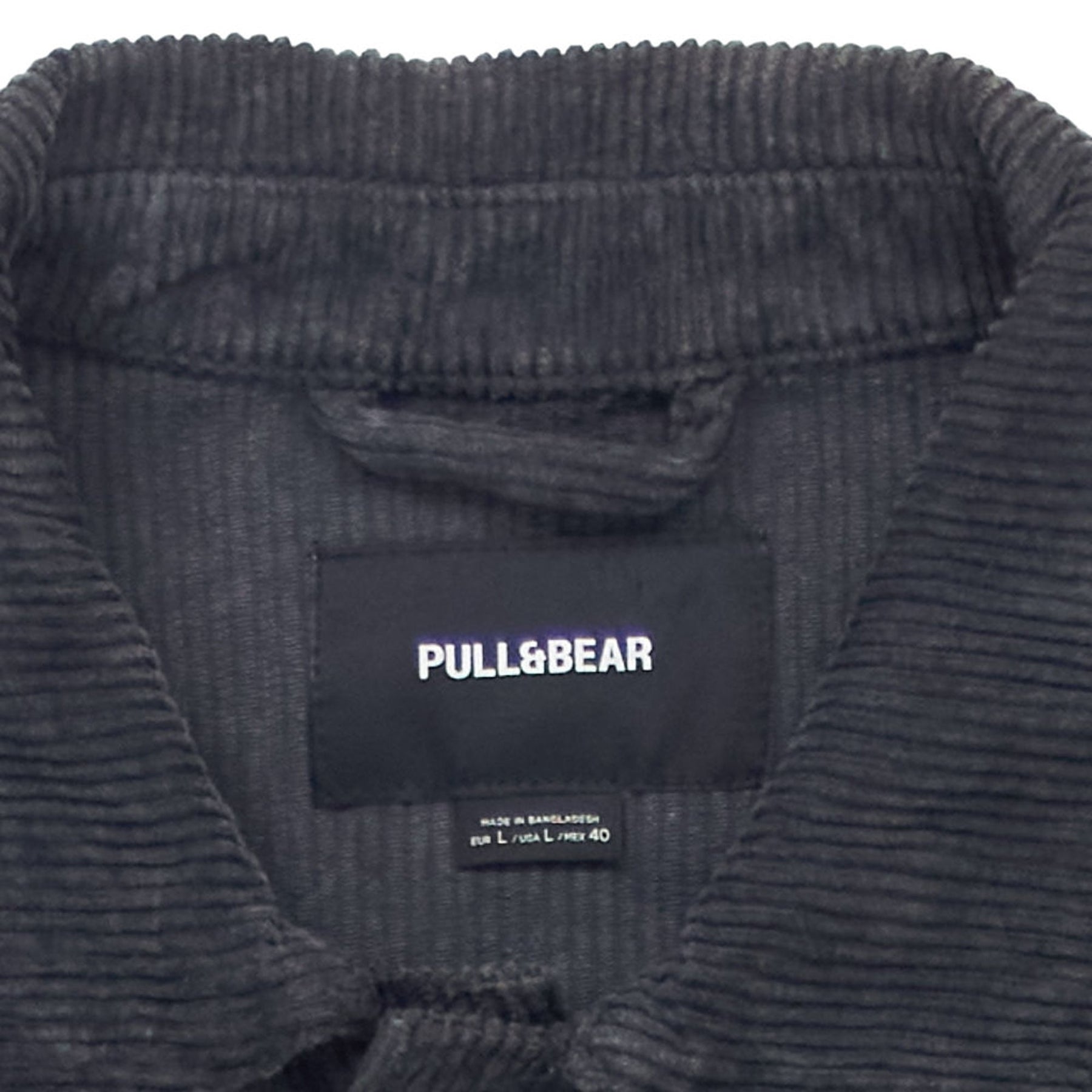 Pull & Bear Grey Corduroy Jacket