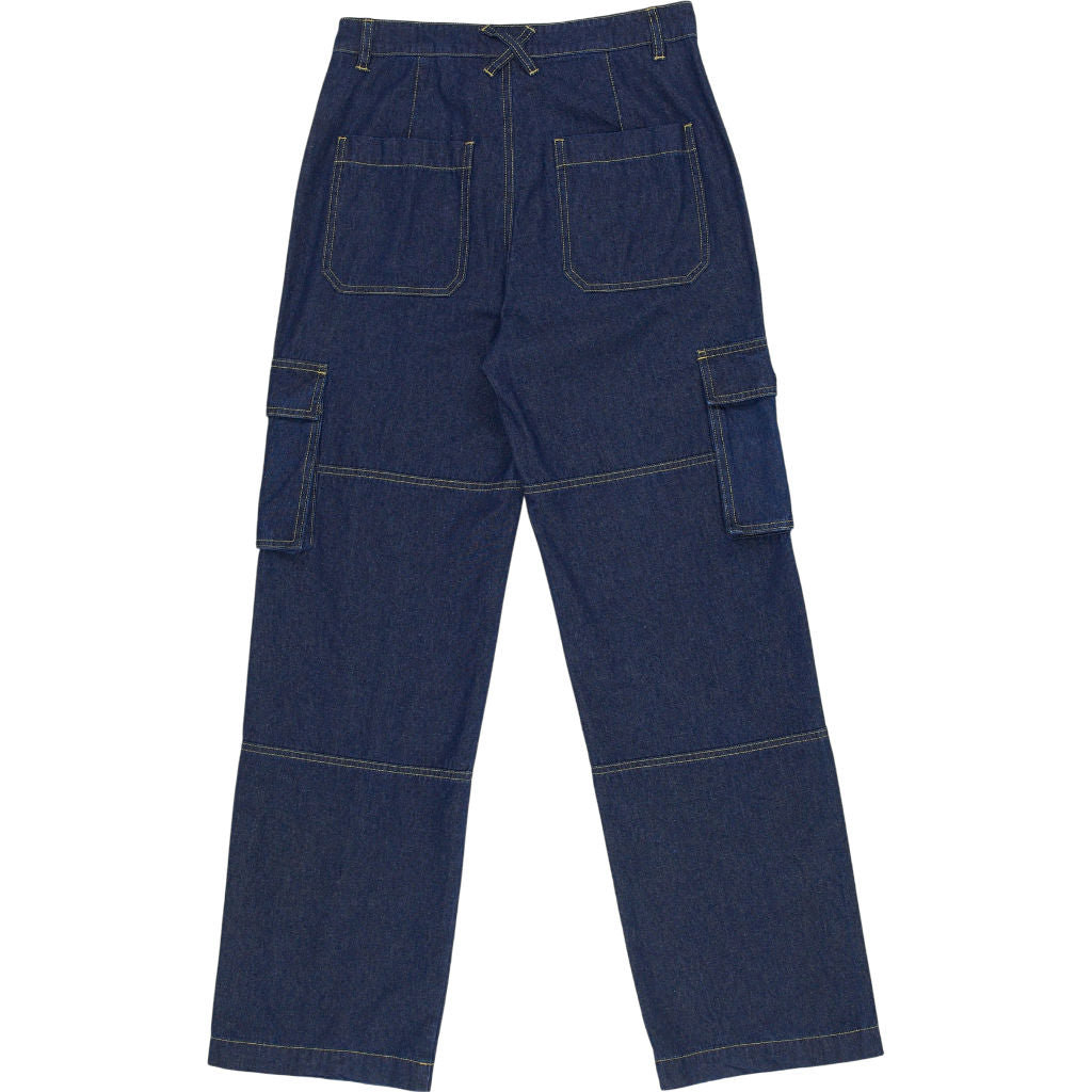 Wyse Blue Denim Cargo Pants 1,