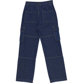 Wyse Blue Denim Cargo Pants 1,