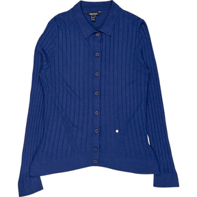 Baukjen Blue Ribbed Knit Cardigan