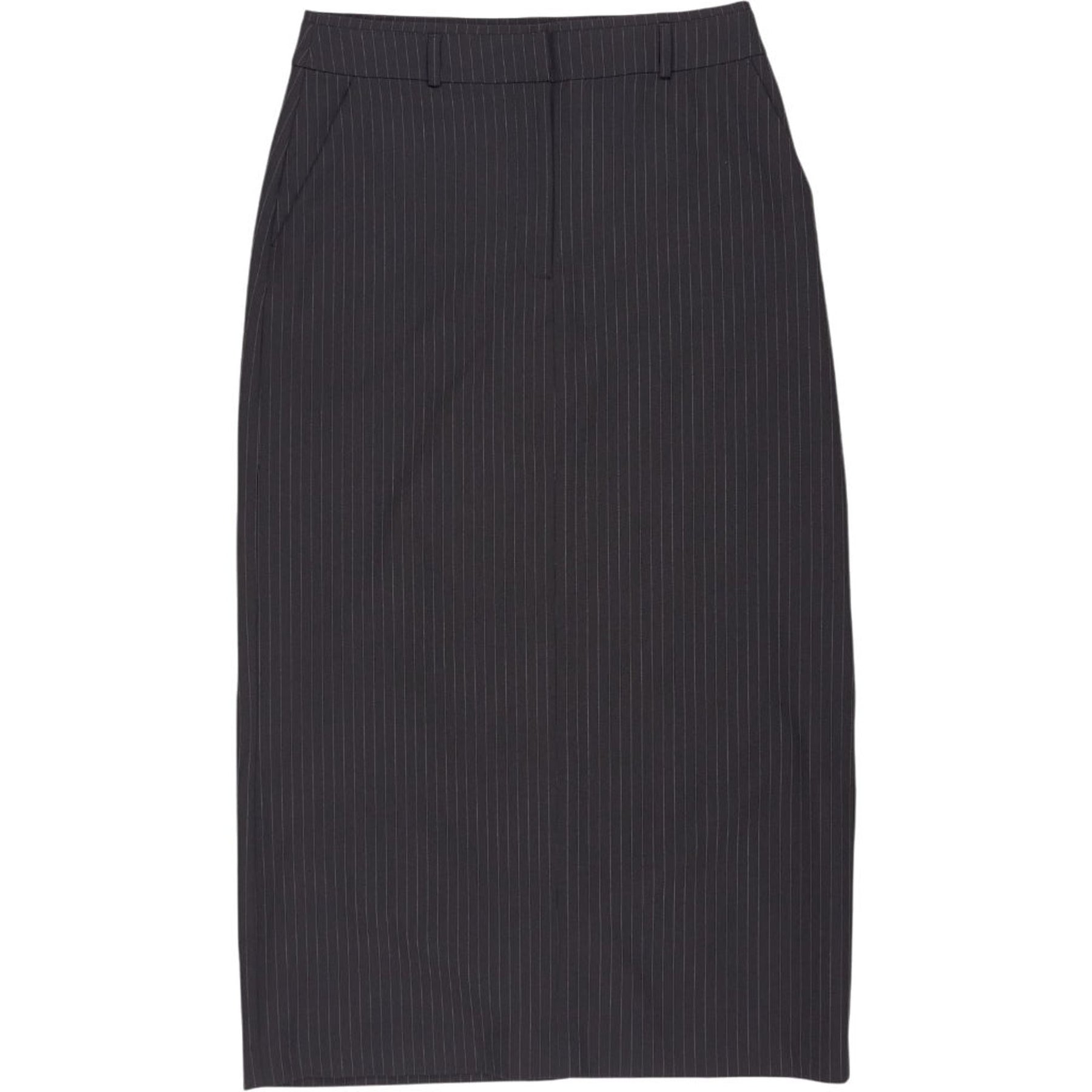 Aligne Black Pinstripe Kasia Maxi Skirt