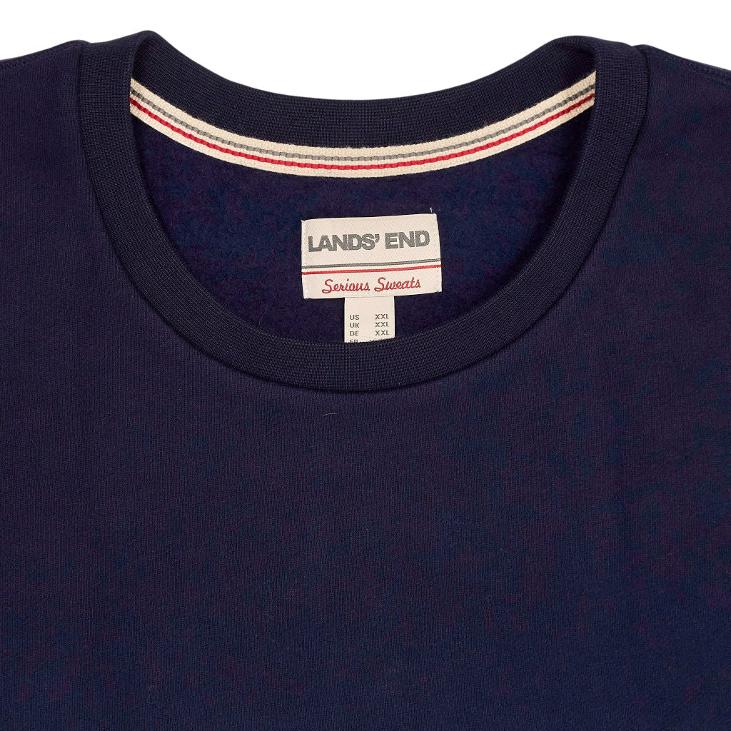 Lands' End Blue Serious Sweats Sweatshirt