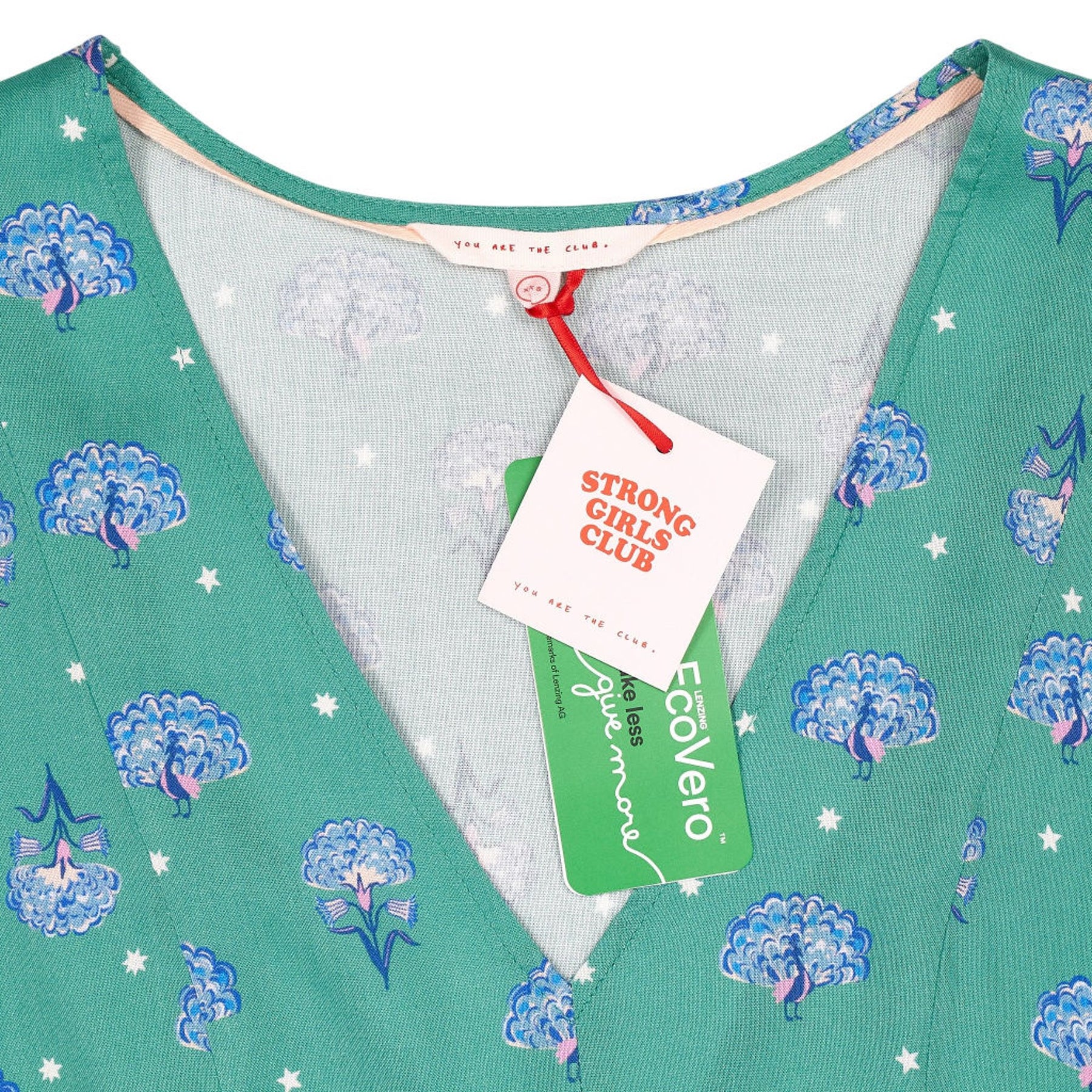 Strong Girls Club Green Floral Dress
