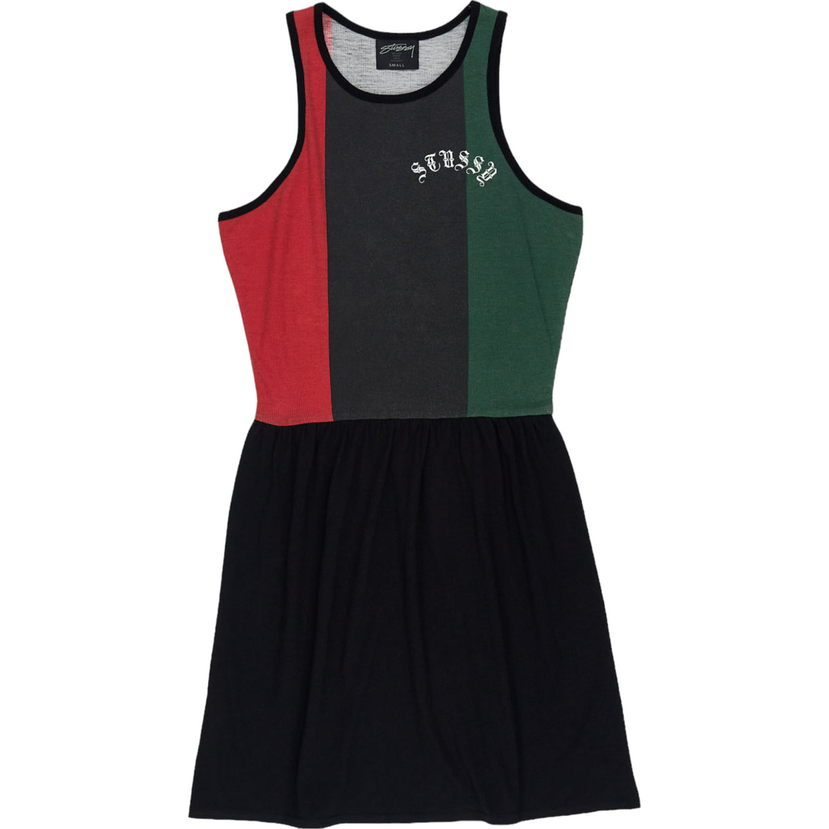 Stussy Black Red Green Dress