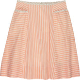 Orla Kiely Orange White Striped Skirt