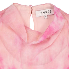 OMNES Pink Tie-Dye Midi Dress