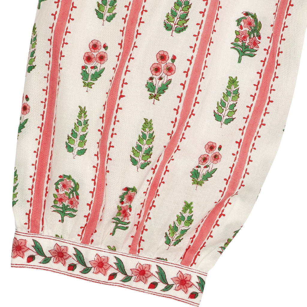 Pink City Prints Maria Floral Stripe Dress Size Pink City Prints Maria Floral Stripe Dress Size