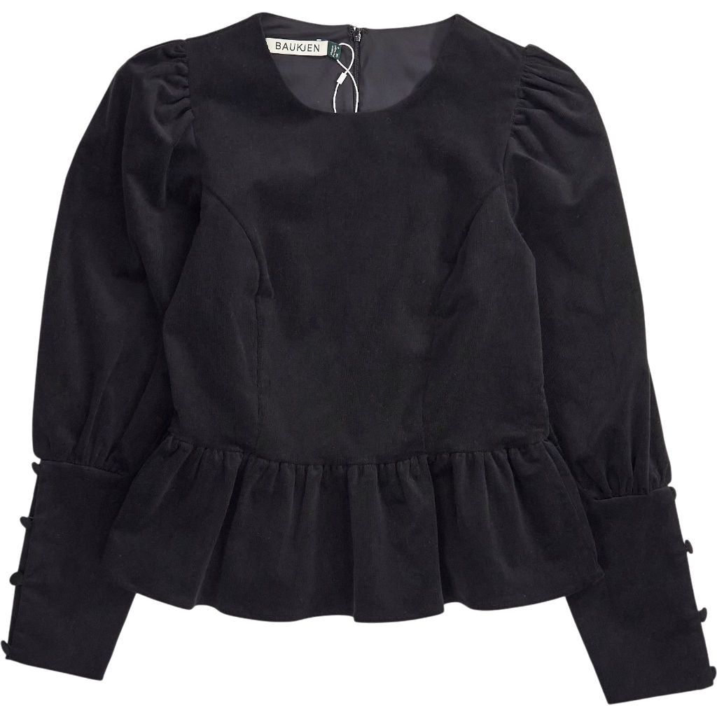 Baukjen Black Adela Peplum Top