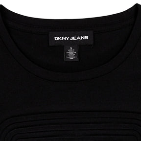 DKNY Jeans Black Debossed T-Shirt