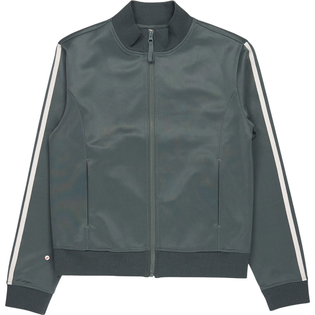 Hush Sage Green Zanna Side Stripe Track Jacket