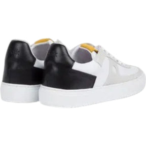 Folk White Black Leather Trainers