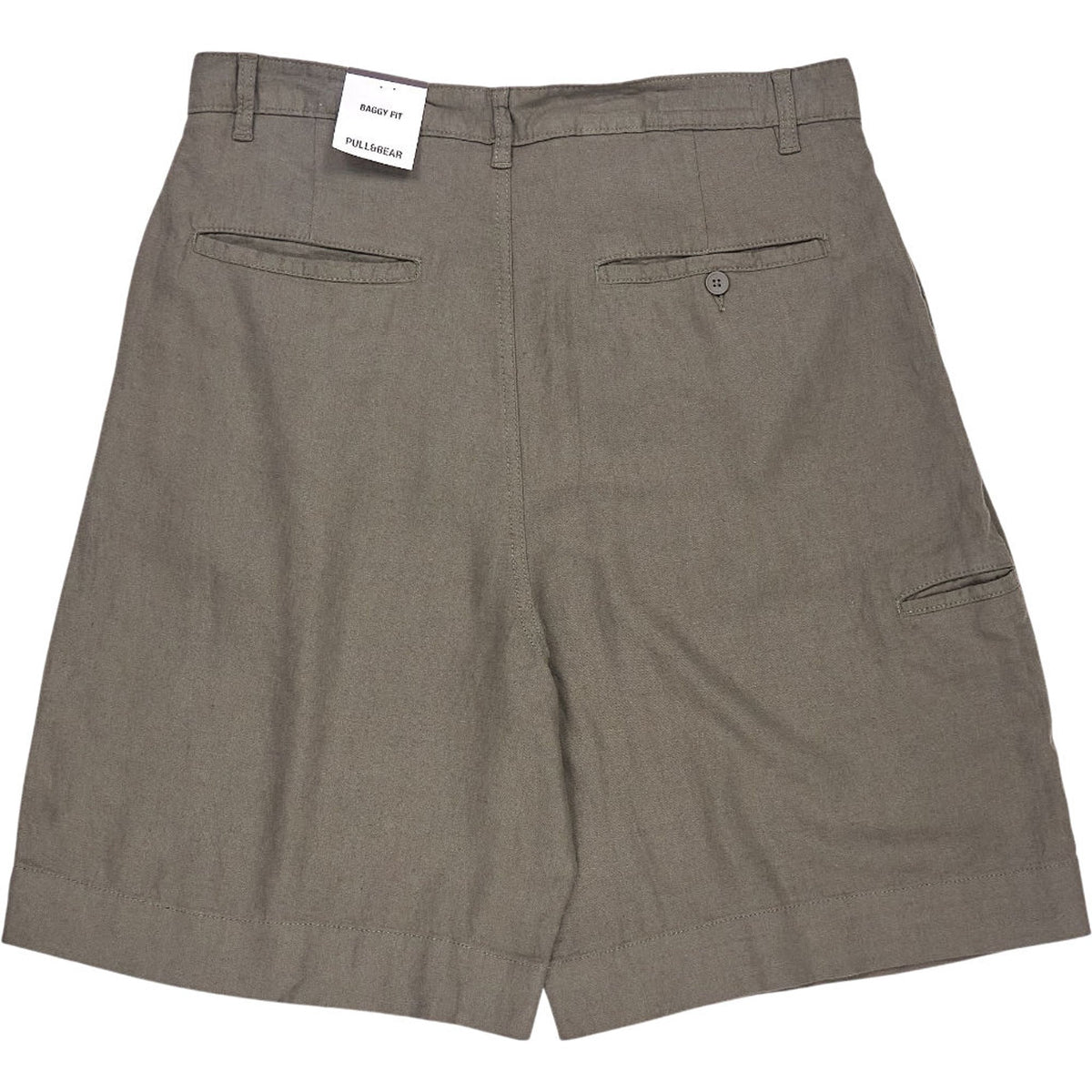 Pull & Bear Olive Baggy Fit Shorts