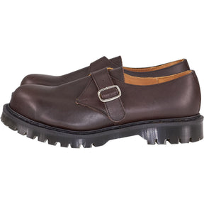 YMC Brown Leather Monk Strap Shoes