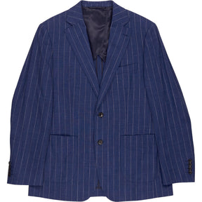 Ermenegildo Zegna Blue Pinstripe Tailored Jacket