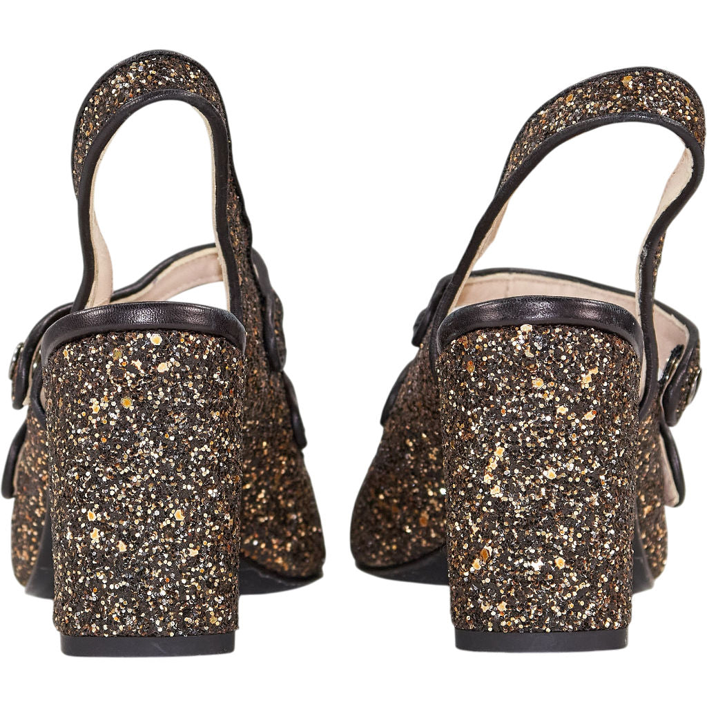 WYSE Glitter Strappy Heels