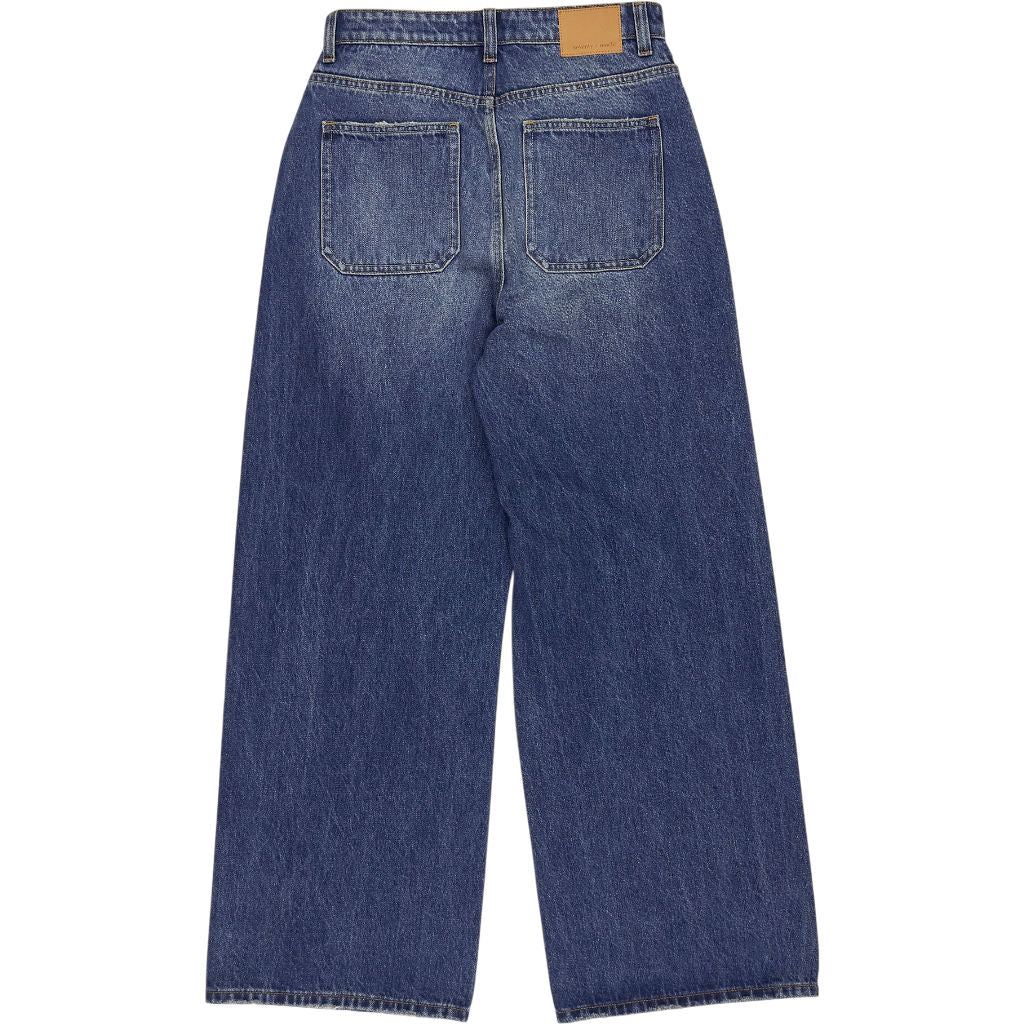 Seventy + Mochi Blue Denim Cross Over Jeans