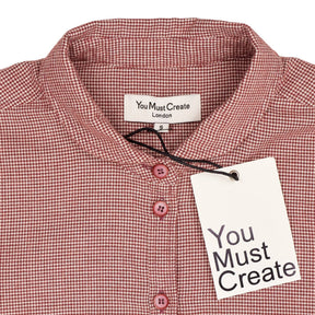 YMC Red Check Pattern Shirt S