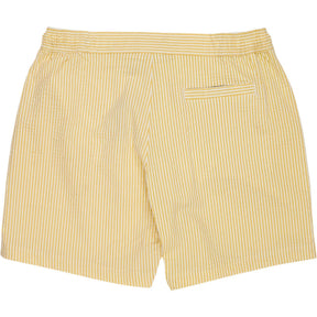 Mr Marvis Yellow Striped Swim Shorts