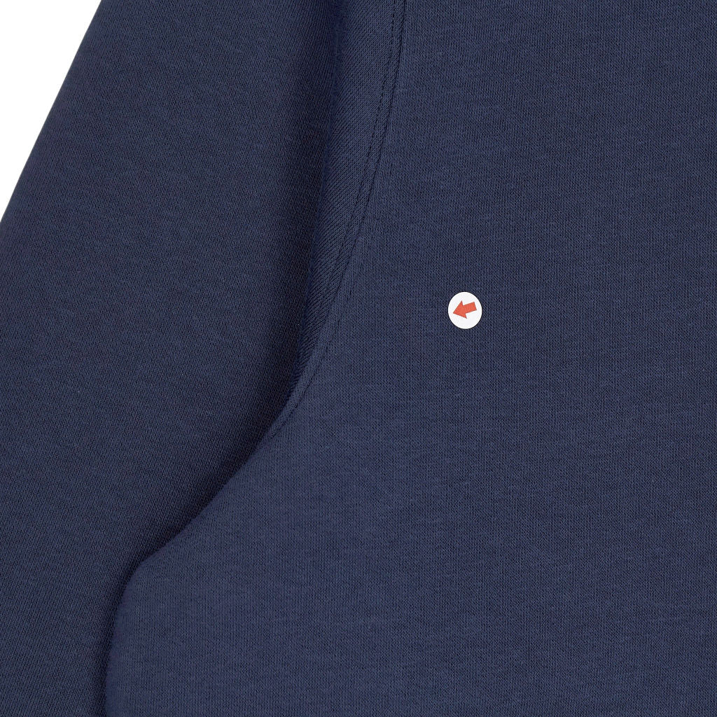 Lyle & Scott Navy Fleece Lined Quarter Zip Sweatshirt