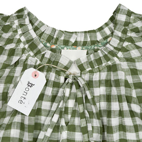 Bonte Aloe Green Check Mina Top