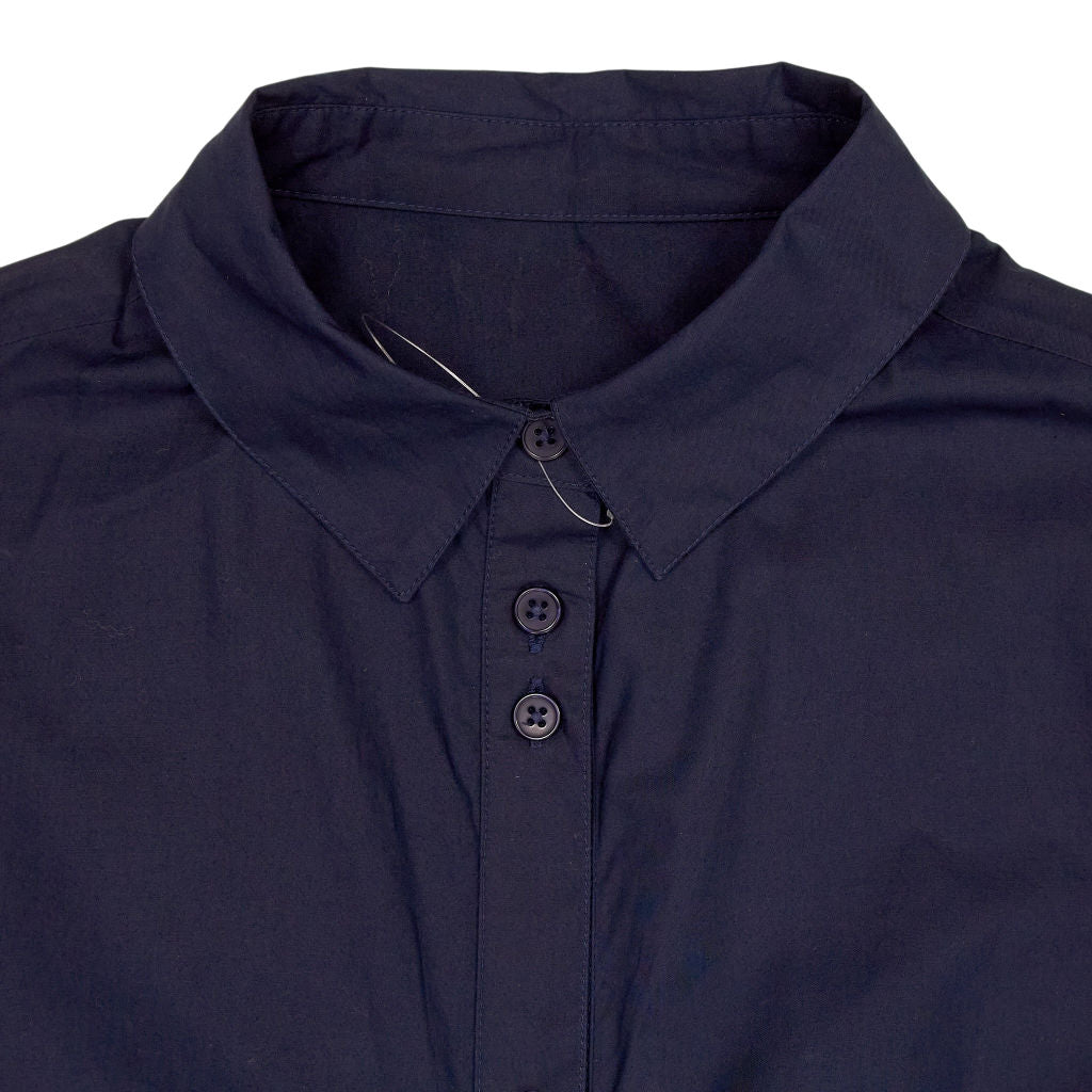 Hush Navy Jennie Midi Shirt Dress