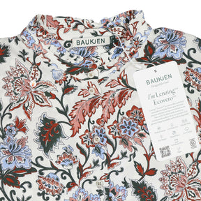 Baukjen Khaki Folk Floral Arlette Dress