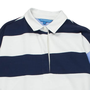 Beaufort Blue White Striped Long Sleeve Dress