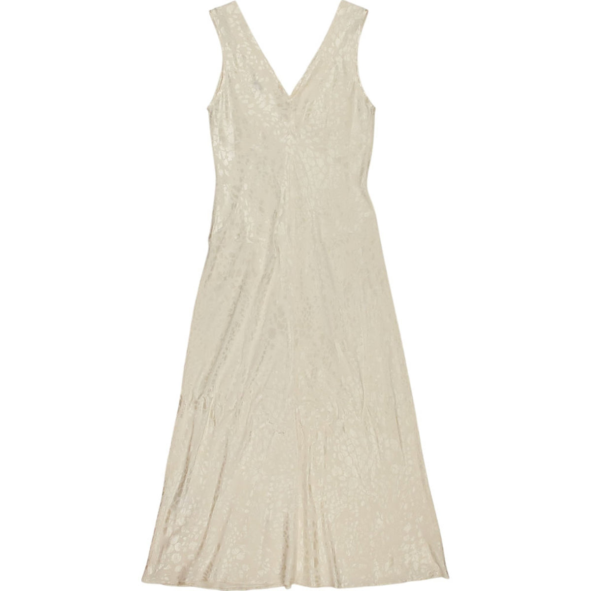 OMNES Cream Sleeveless Midi Dress