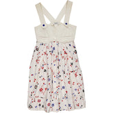 Sonia Rykiel Cream Floral Pinafore Dress