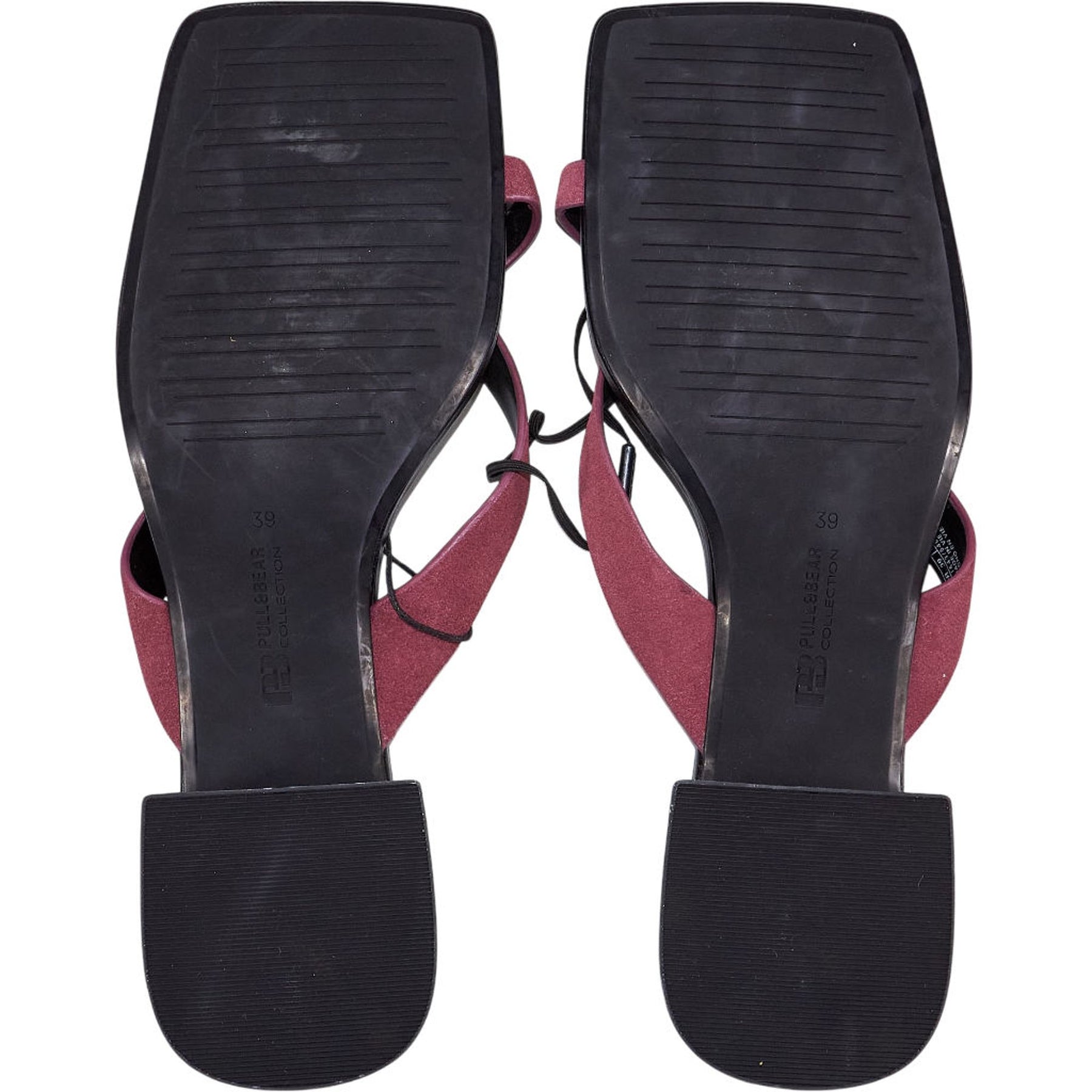 Pull & Bear Pink Suede Sandals