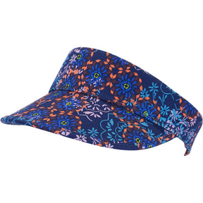 Lock & Co. Blue Floral Visor Hat
