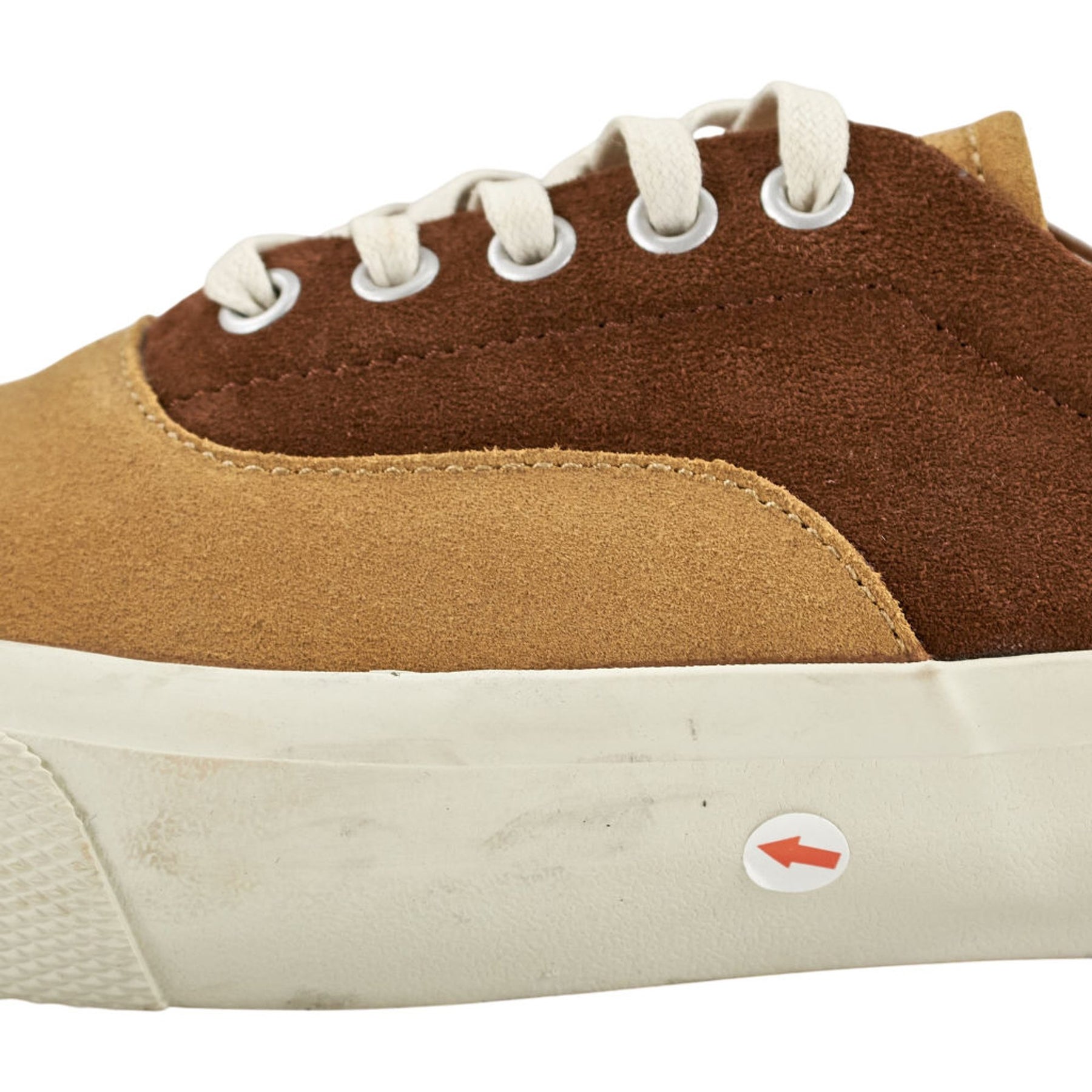 YMC Brown Beige Suede Trainers UK3