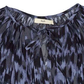 Hush Blue Patterned Blouse