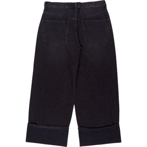 Hush Black Cotton Wide Leg Jeans