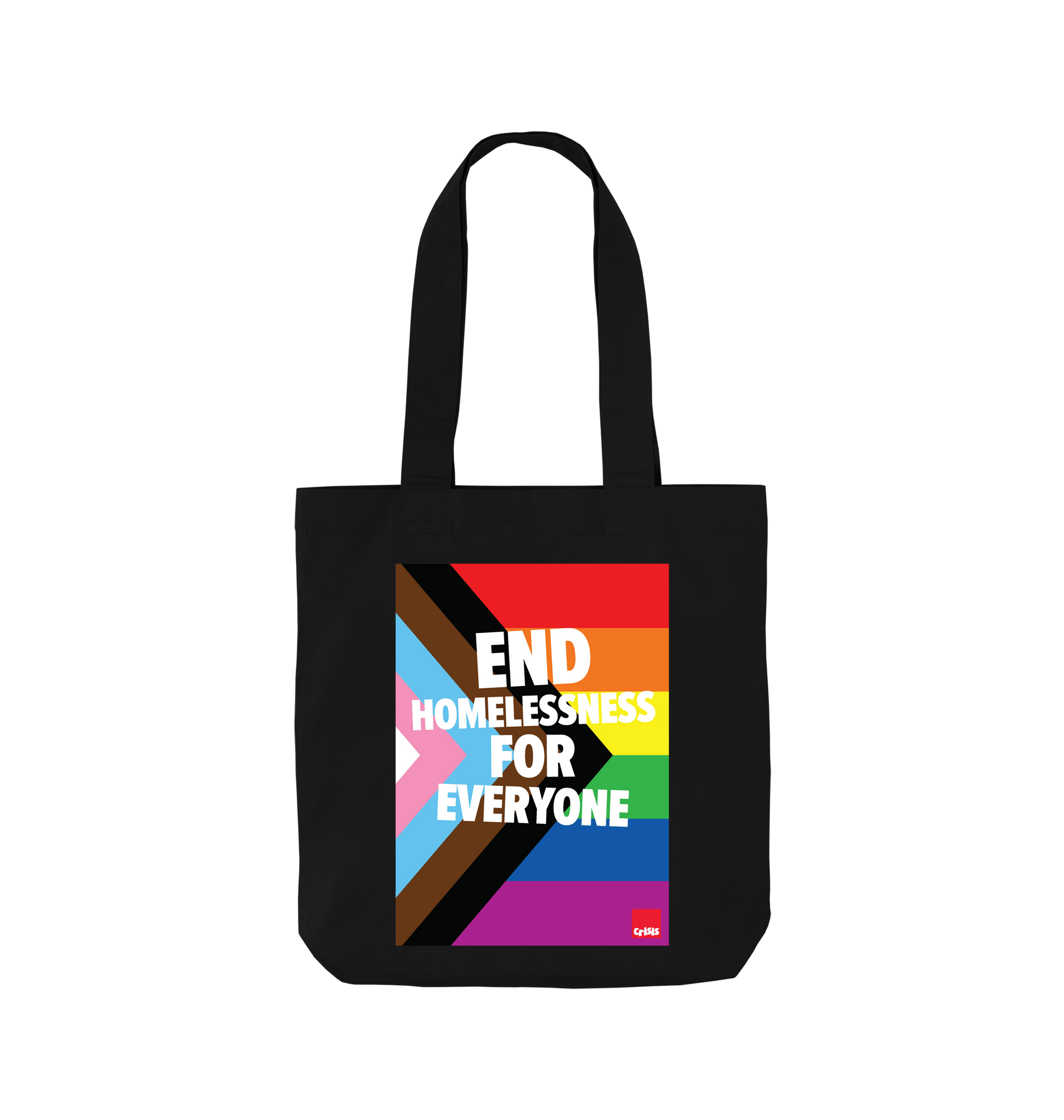 Black Printed Bag Front