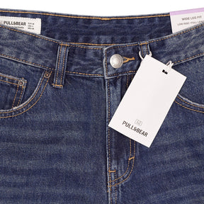 Pull & Bear Blue Wide Leg Jeans